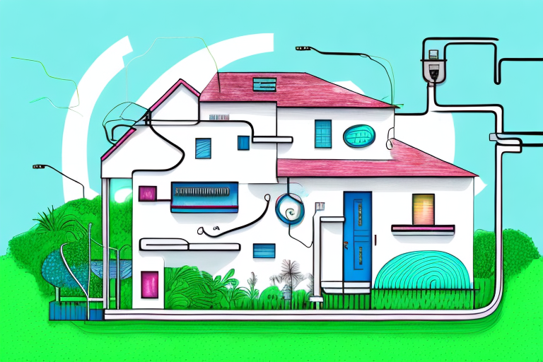 A house with electrical wiring and outlets