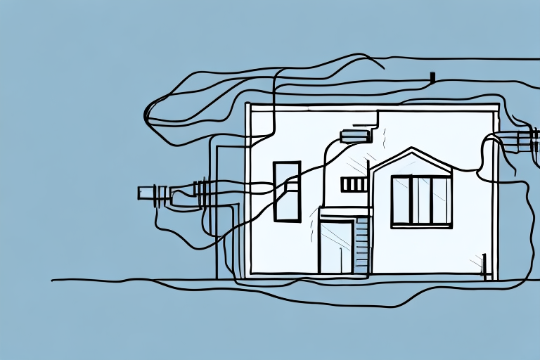 A house with electrical wiring and outlets in the walls
