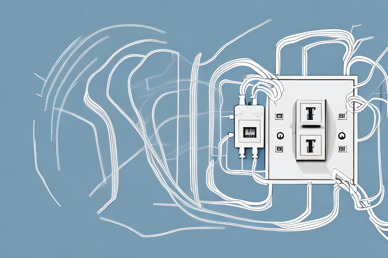 A house with electrical wiring and outlets